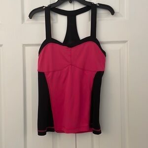 Pink & black workout shirt
